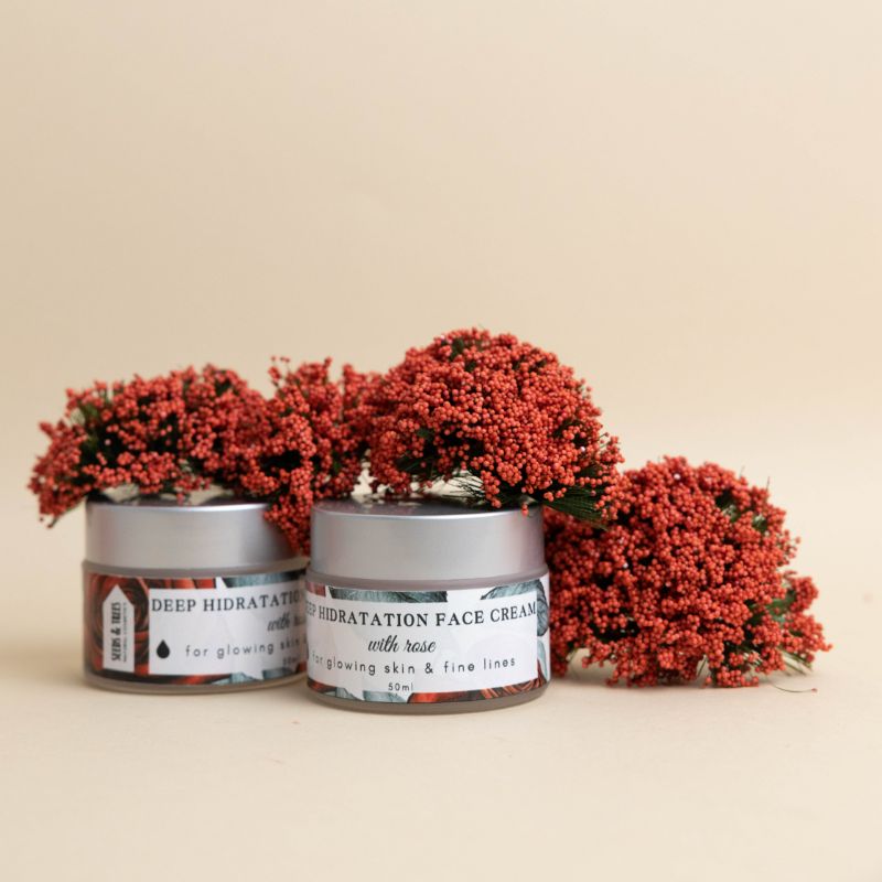 Hidratantna krema za lice sa ružom 50ml