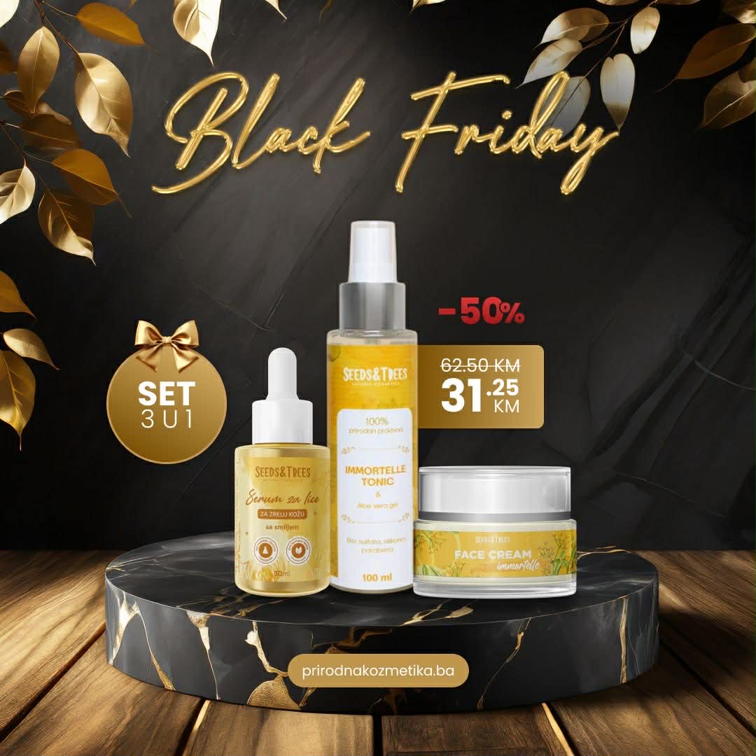 Set smilje 3u1 anti-age (tonik za lice, serum za lice i krema za lice)