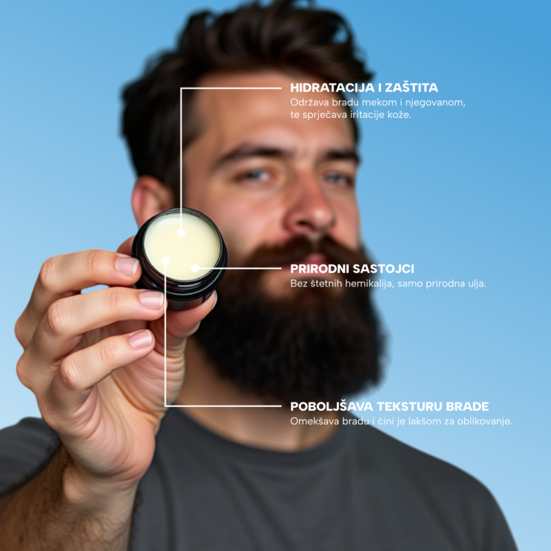 Mini melem za muškarce, za zaštitu i hidrataciju brade 10g
