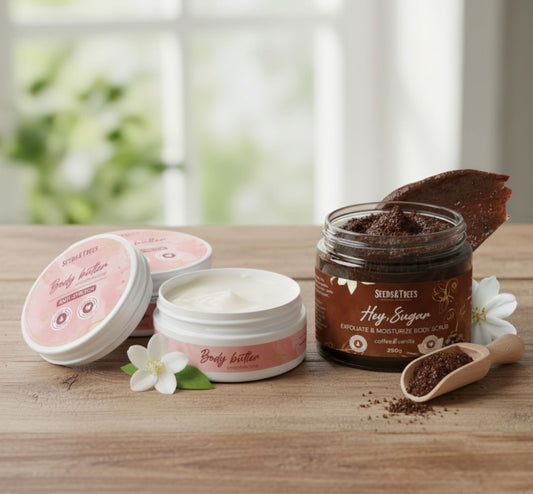 2u1 Set: Puter za tijelo + Anticelulitni piling