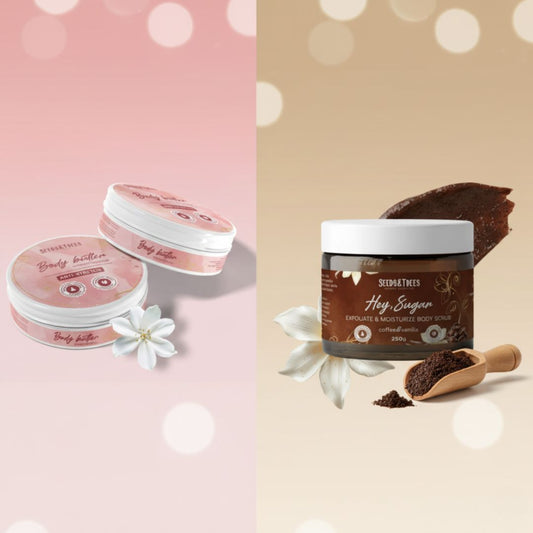 2u1 Set: Puter za tijelo + Anticelulitni piling