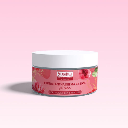 Hidratantna krema za lice sa ružom 50ml