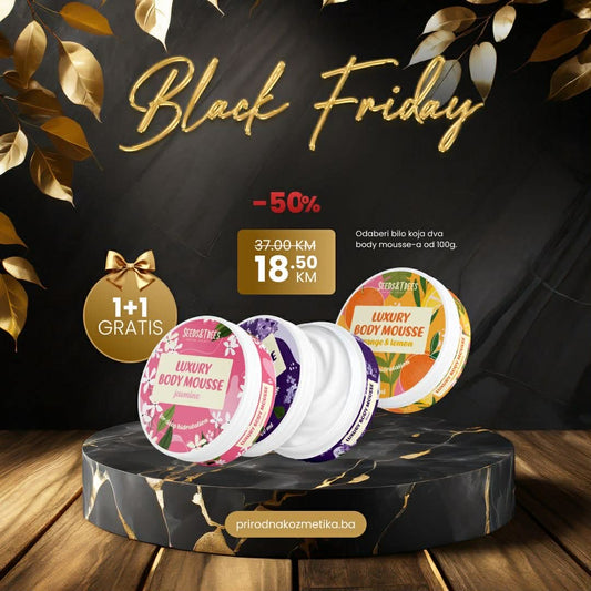 Puter za tijelo sa cvijetom jasmina, jorgovana i narandza-limun 1+1 GRATIS