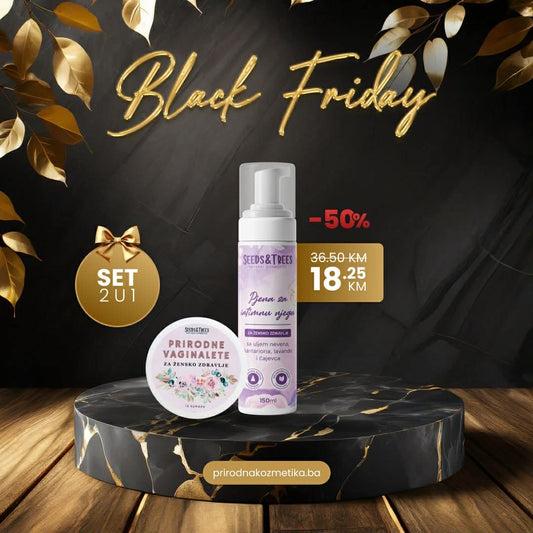 Set za intimnu njegu (biljne vaginalete i pjena za higijenu intimne njege)