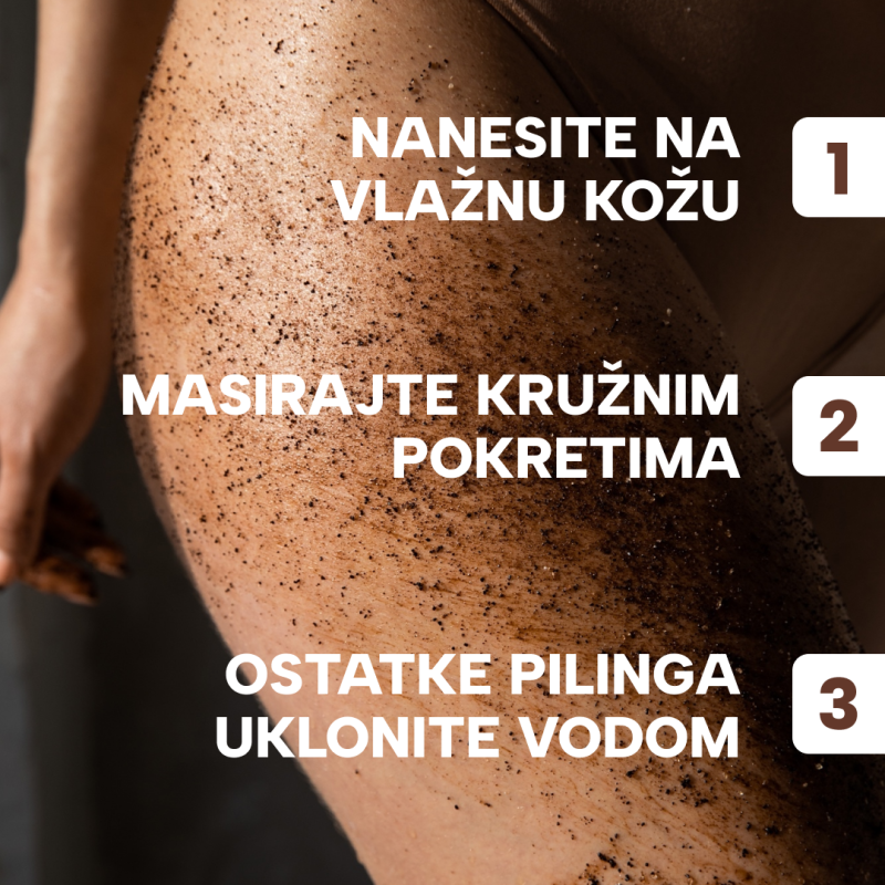 Anticelulitni piling za tijelo sa kafom 250ml - Image 2