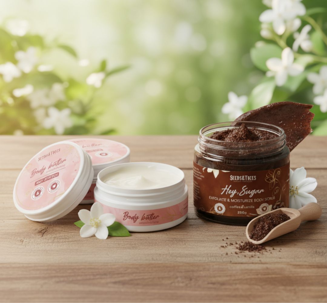 2u1 Set: Puter za tijelo + Anticelulitni piling